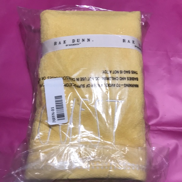 NEW Rae Dunn GUEST hand Towels set of 2 NEW BNIP - Picture 7 of 7